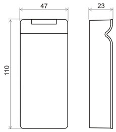 Matrix-VI (мод. NFC К Net), контроллер-считыватель (черный)
