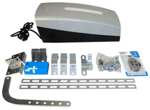 VER06DES KIT, Комплект автоматики для секционных ворот на основе привода VER06DES (встроенный блок управления, радиоуправление - AF43S + TOP44RGR, направляющий профиль)	