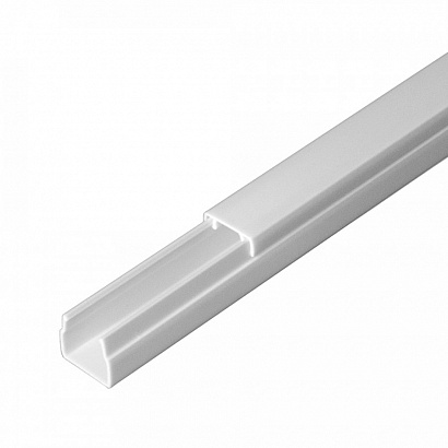 Кабель-канал 12х12 белый 2-й замок в п/э (242м/уп) (Промрукав), PR.0325200