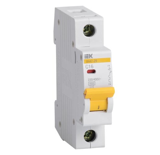 Авт. выкл. ВА47-29 1Р 20А 4,5кА х-ка С ИЭК Авт. выкл. ВА47-29 1Р 20А 4,5кА х-ка С ИЭК
