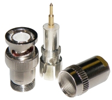 BNC разъем штекер под пайку, 01-014