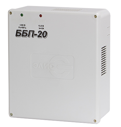 ББП-20, ИБП 12В/2A, пластик (Элис)