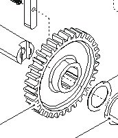 119RIBX052, шестерня пластиковая BX-243