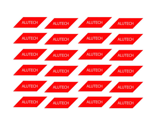 BVS.01, Комплект наклеек светоотражающих "ALUTECH" (24 шт.)