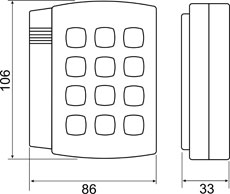 Matrix-VII (мод. E H Keys) (Matrix-IV (мод. EH Keys), считыватель E-Marin, HID с клавиатурой (темный) Matrix-VII (мод. E H Keys) (Matrix-IV (мод. EH Keys), считыватель E-Marin, HID с клавиатурой (темный)