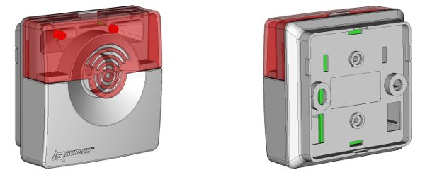 ОПОП 2-35 12В (бело-красный), звуковой оповещатель