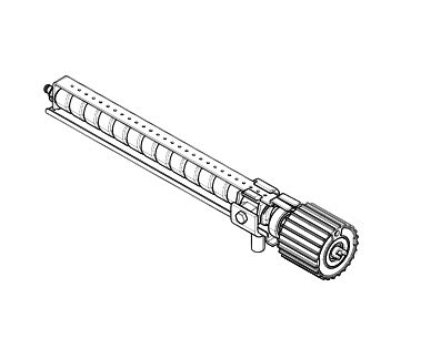 88001-0128, Ходовая часть ATI 3 в сборе - редуктор, винт, втулка с креплением, каретка и планка