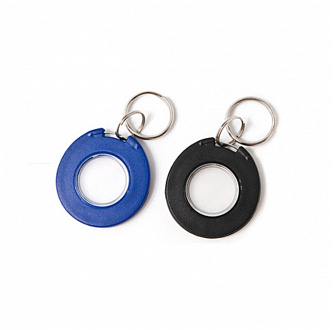 IL-08MBTr (BW), брелок Mifare 1К, белый+синий цвет, с кольцом IL-08MBTr (BW), брелок Mifare 1К, белый+синий цвет, с кольцом