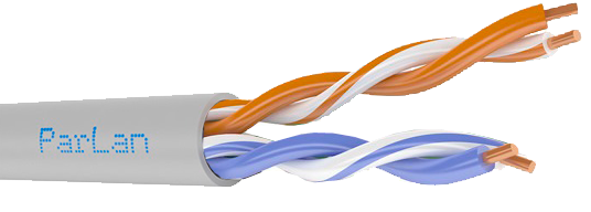 U/UTP Cat5e 2х2х0,52 PVC ParLan™ , кабель парной скрутки (Паритет) U/UTP Cat5e 2х2х0,52 PVC ParLan™ , кабель парной скрутки (Паритет)