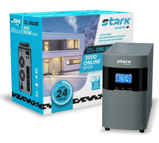 ИБП Stark Country 3000 online (max зарядный ток 12А)