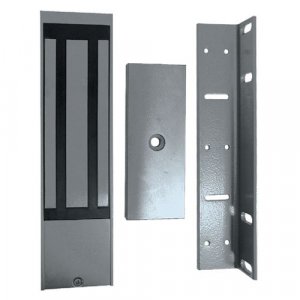 Замок ML-395-2 электромагнитный с датчиком Холла, с уголком серый Замок ML-395-2 электромагнитный с датчиком Холла, с уголком серый