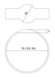 IL-10D74МB, браслет Mifare 1К, 74 мм, синий IL-10D74МB, браслет Mifare 1К, 74 мм, синий