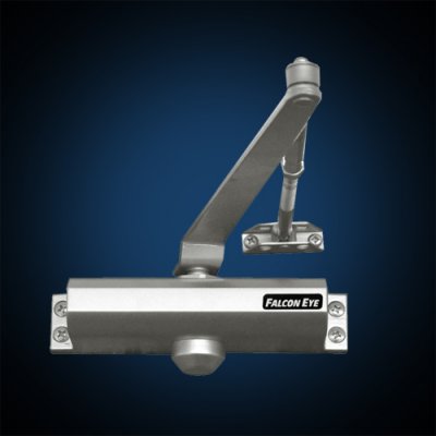 FE-B3W (серебро), доводчик на дверь весом 45-65 кг