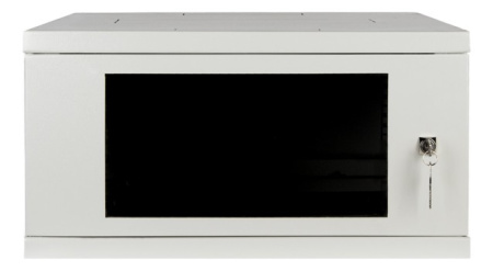 R-066WW, 19” шкаф для оборудования, 6U х 800 мм, с настенным креплением (без ножек/роликов)