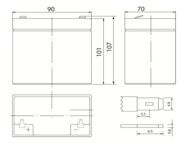 Аккумулятор DELTA DT 12045