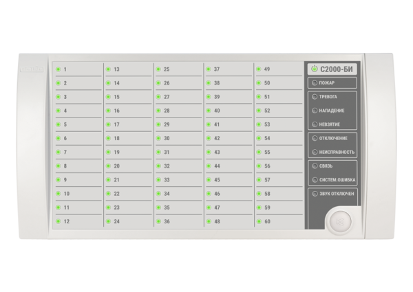 С2000-БИ 2хRS485, блок индикаторов