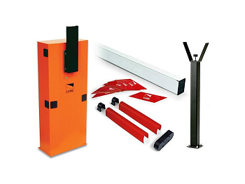 GARD 6000, Комплект шлагбаума (тумба, стрела, накладки на стрелу, светоотражающие наклейки, опора)