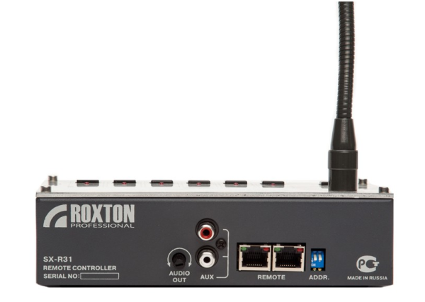 SX-R31, микрофон настольный с селектором каналов на 5 зон для SX-240/480 ( ROXTON)