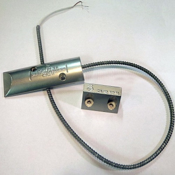 ИО 102-20А2М(3), извещатель магнитоконтактный, металлический корпус, выводы в защитном рукаве из металла