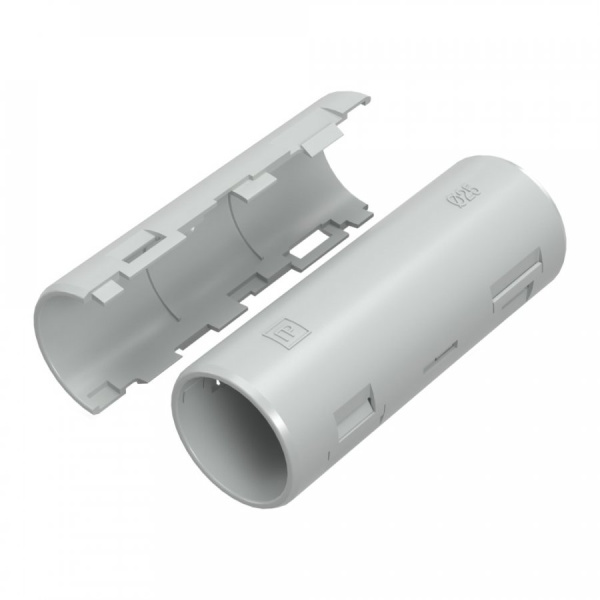 Муфта разборная d25 мм атмосферостойкая серая (5шт/300шт уп/кор) Промрукав, PR13.0431