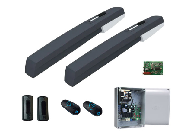 8K01MP-021, Комплект AXL - Комплект автоматики для распашных ворот на основе привода AXL20DGS (блок управления ZL60, радиоуправление, фотоэлементы)