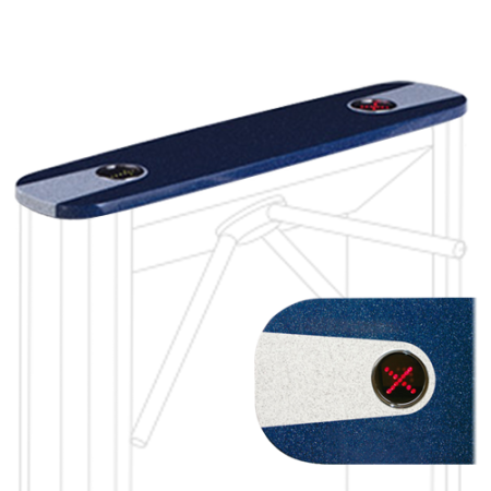 PERCo-С-03G blue, крышка для турникета серии PERCo-TTD-03.1