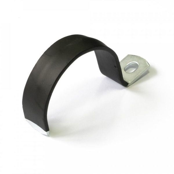 Скоба металлическая однолапковая с полимерным покрытием СМО-П d38-40 мм (50шт/300шт уп/кор) Промрукав