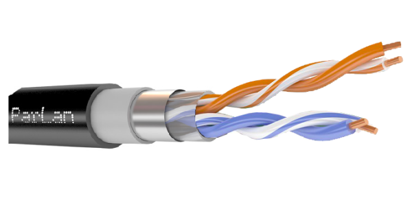 F/UTP Cat5e 2х2х0,52 PVC/PE ParLan™ , кабель парной скрутки уличный (Паритет)/500м F/UTP Cat5e 2х2х0,52 PVC/PE ParLan™ , кабель парной скрутки уличный (Паритет)/500м