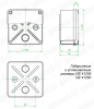 GE41260, коробка (100х100х50 мм) для наружней установки/48