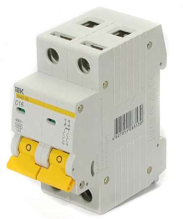 Авт. выкл. ВА47-29 2Р 10А 4,5кА х-ка С ИЭК