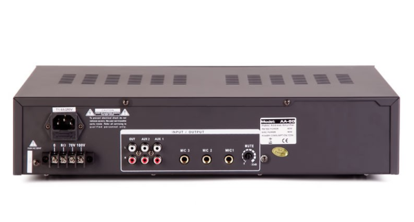 AA-60, усилитель 60 Вт, 3 микр./2 лин. входа ( ROXTON)