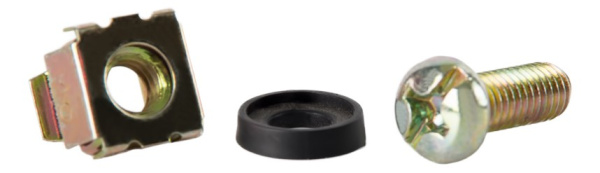 KIT-3, крепежный комплект (винт, монтажная гайка) для 19" оборудования, 100 шт.