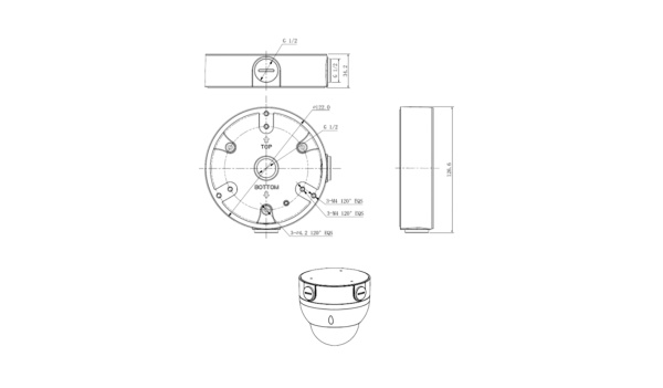 RVi-MB4, коробка монтажная 