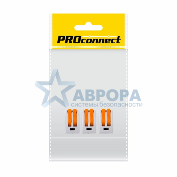 Клемма 3-проводная универсальная многоразовая REXANT (0,08-2,5 (4) мм2) 50шт. (07-5253-4)