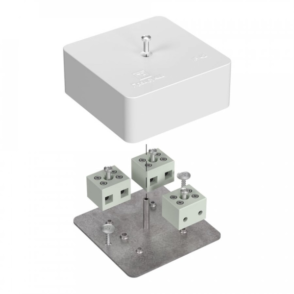 Коробка огнестойкая 40-0450-FR6.0-6 Е15-Е120 75х75х30мм для кабель-канала (Промрукав)