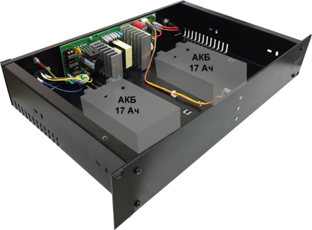 Скат-2400 И7 RACK (СКАТ ИБП-24/4,5-2x17-RACK), ИБП, 24В/4А