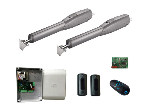 ATS30RC KIT, Комплект автоматики для распашных ворот на основе привода ATS30AGM (арт. 8K01MP-038) ((блок управления ZF1N, радиоуправление с динамическим кодом, фотоэлементы)