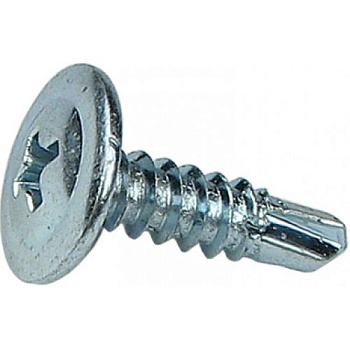 Саморез 4,2х25 с прессшайбой, Сверло, цинк (1000 шт/уп) Промрукав, PR08.3601