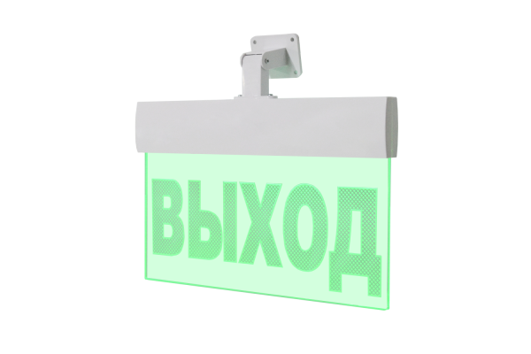 Молния-12В ULTRA  "Выход", световое табло с вертикальным креплением