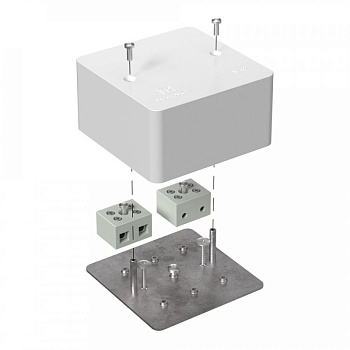 Коробка огнестойкая 40-0460-FR10.0-4 Е15-Е120 85х85х45мм для кабель-канала (Промрукав), 40-0460-FR10.0-4