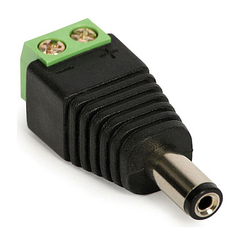 Разъем питания штекер 2.1х5.5х10мм с клеммной колодкой REXANT (14-0314)