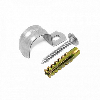 Комплекты для крепления ОКЛ с использованием самореза, дюбеля и скобы СМО 19-20 (100 шт) Промрукав, PR08.4996