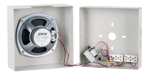 WS-06T, настенный громкоговоритель 6/3/1,5/0,75 Вт, металлический, вандалозащищенный ( ROXTON)