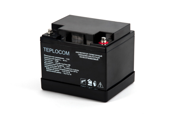 АКБ TEPLOCOM 40Ач, аккумулятор