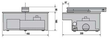 FROG-A, Привод 230В рычажный подземной установки