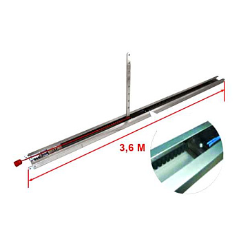 SK-3600, направляющая с цепью L=3600мм, H=2800мм