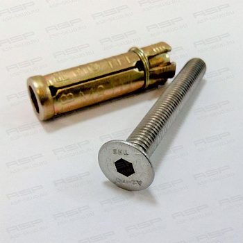 ASP-D8.F, комплект (винт А2, анкер) М8