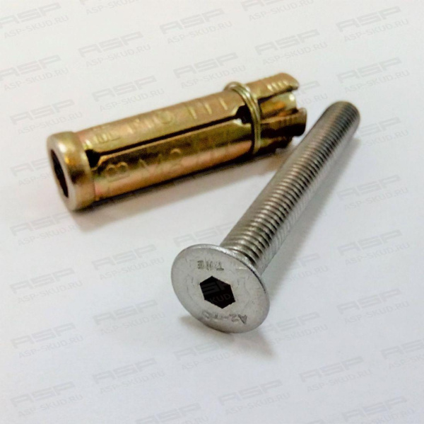 ASP-D8.F, комплект (винт А2, анкер) М8