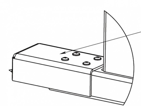 PERCo-RF01 0-07, накладка нижняя