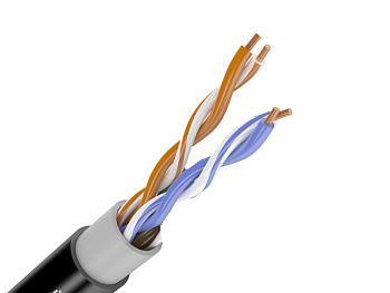 U/UTP Cat5e 8х2х0,52 PE ParLan™, кабель парной скрутки уличный (Паритет) U/UTP Cat5e 8х2х0,52 PE ParLan™, кабель парной скрутки уличный (Паритет)